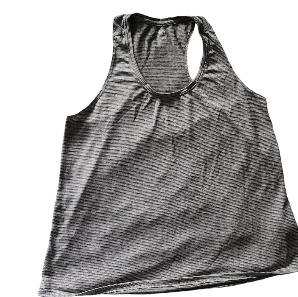 Athletic Works tank In Stripped Grey